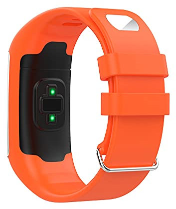 KINOEHOO Ersatzarmband kompatibel mit Polar A360 A370 Armband Weiche Silikon Uhrenarmbänder.(Orange)