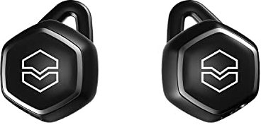 V-MODA Hexamove Pro True Wireless Earbuds - Control your audio, answer calls and access voice assistants, Black