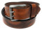 Herren Ledergürtel aus echtem Leder I Gürtel für Männer und Damen I 4 CM breit (Naturbraun, 165 cm)