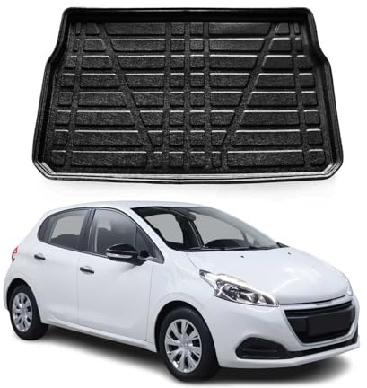 Kofferraumwanne Laderaumwanne für Peugeot 208 2012-2025 5tür Gummi TPE Schwarz