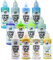 LM Window Color Lot de 12 peintures autocollantes à base d'eau pour fenêtre 80 ml Pour surfaces lisses telles que le verre, les miroirs et les carreaux