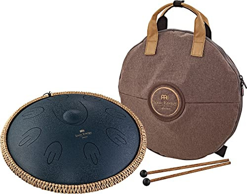 Sonic Energy 16 Zoll Zungentrommel – D Amara – Für Meditation, Yoga, Percussion – Inkl. Schlägel & Tasche – Marineblau (OSTD2NB)