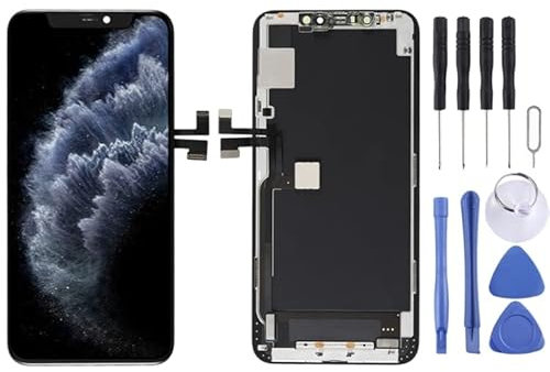 Hardware-OLED-Display und Digitizer komplett mit Rahmen für iPhone 11 Pro Max (schwarz)