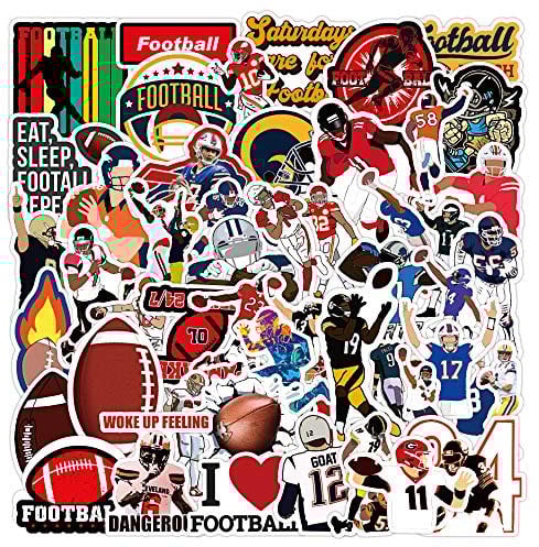 HNTR American Football Aufkleber, 50 Touchdown NFL-Aufkleber
