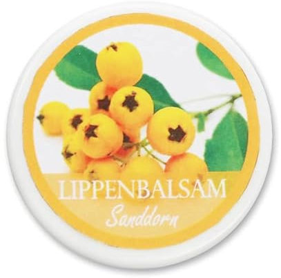 Lippenbalsam Sanddorn, 10ml, mit Sheabutter, Lanolin, Bienenwachs, von Florex