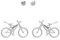 Ohrringe Silber mit Fahrrad, Emaille