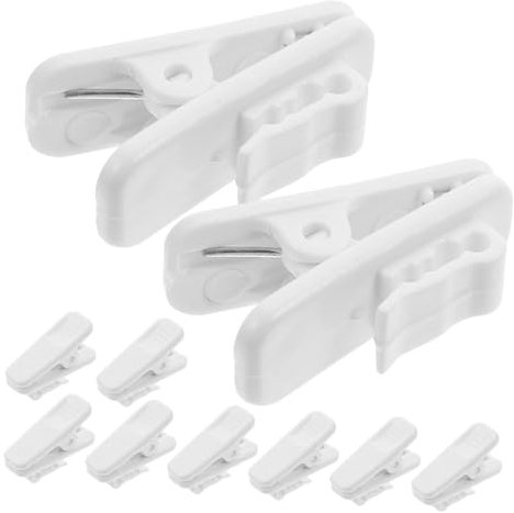 Gatuida Kopfhörerkabelclips Kabelklemmen Clip Design Kunststoff Weiß 10 Stück Für Musik Unterwegs Und Büro