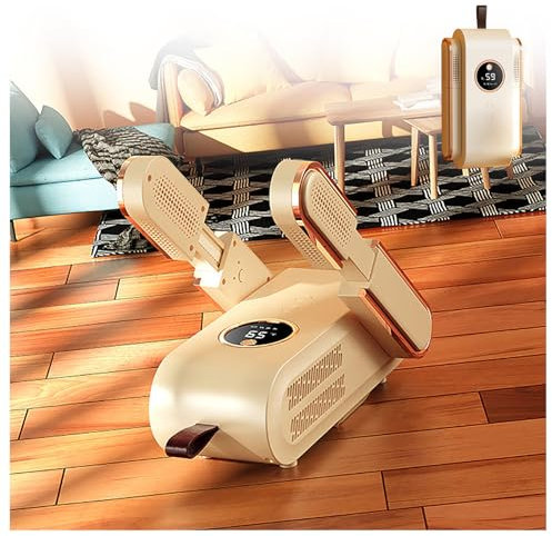 Shoe Dryers for Sneakers, Portable Boot Dryer Foldable Expandable with Blu-Ray/3 Modes Timer, Boot Dryer with Fan Shoe Rack for Dryer for Hats Socks Ski Boots