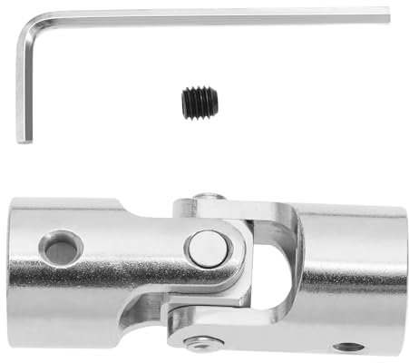 YINETTECH 1 Ensemble Accouplement Universel en Métal Cardan Manivelle Genouillère M5 Composants d'accouplement Universels en Acier au Carbone pour Stores Modèle de Volet Roulant Véhicule Bateau