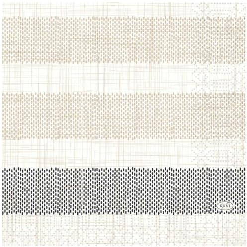 Duni Rigato Black Tissue Zelltuch Servietten 33x33cm 50 Stück