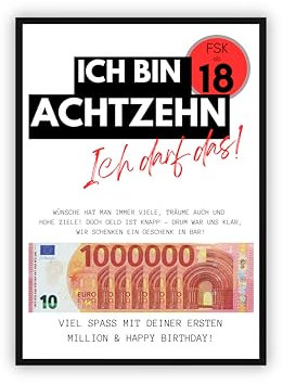 dockyardos® Geldgeschenk zum Geburtstag | Geld kreativ verschenken | Beste Freundin | Geschenkidee | Frau | Mädchen | Geburtstagsgeschenk (Shopping)