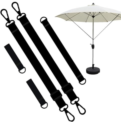 Correa para Sombrilla | Correa Fija | Banda Fija De Protección contra El Viento | para Sombrillas Voladizas De Jardín Al Aire Libre Ajustables | Resistentes A La Intemperie