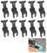 10PCS 45mm Wide Coarse Oscillating Multi Tool Blades, Oscillating Saw Blades, Compatible with Dremel Fein Multimaster Makita Stanley Worx Multi Tool Etc, for Metal, and Plastic Cutting
