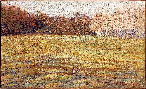 LynSet Klassische Malerei Leinwand Plakat Leinwand Bilder Kunstdruck In der Cascine Florenz von Plinio Nomellini Ölgemälde Kunstdruck für Bürodekoration 60x90cm