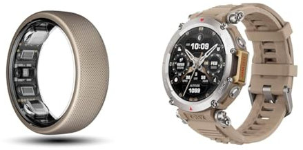 Amazfit Helio Ring Size 10 T-Rex Ultra 47mm SmartWatch Reloj Deportivo Premium Multideporte con GPS