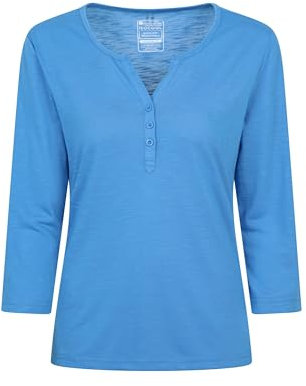 Mountain Warehouse Agra Womens T-Shirt - Lightweight Ladies Shirt, Quick Dry, Breathable Tee, Sweat Wicking Tee Shirt - for Spring Summer & Outdoors Bright B 20