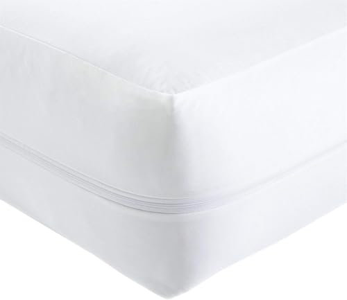 Coprimaterasso anti cimici, 100% impermeabile e traspirante, con cerniera su 3 lati, a prova di cimici e acari della polvere, rivestimento totale, adatto per letto singolo, matrimoniale, king e super