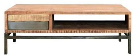 WOLF MÖBEL WOOD YOU LIKE LIVE Couchtisch, 118x70 cm, 1 Schublade beidseitig