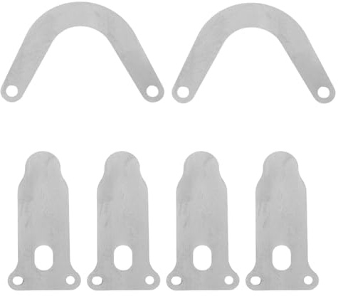 NUOBESTY 6pcs u Shaped Valve Plates Metal Air Compressor Valve Plate Kit u Shape for Compressor Cylinder Head Repairing