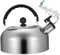 Whistling Tea Wderan, tetera de acero inoxidable 3L con mango ergonómico táctil fría, estufa sin deslizamiento con tapa para café de agua, campamento de cocina Outdoorkettle
