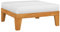 Modular-Fußhocker mit Cremeweißen Kissen Akazie Massivholz Garten Sofa