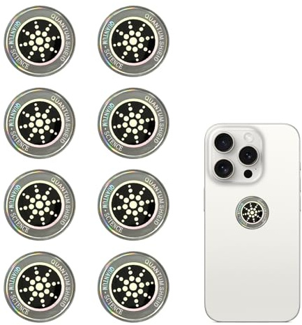 8 Stück EMF-Schutz-Aufkleber, Selbstklebende Metallaufkleber für Handy, Computer, Laptop, Tablet, Radio – Sonnenblumen-Design