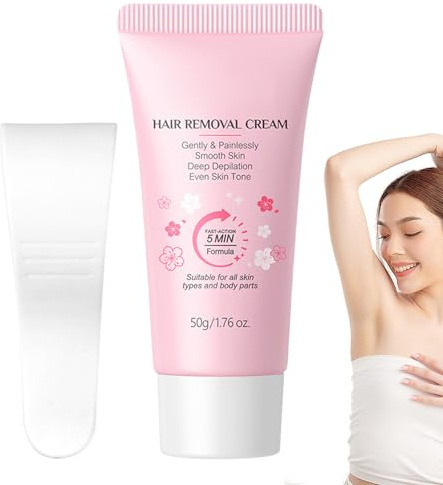 Haarentfernungscreme – Hydrating Depilation Lotion, glatte Haut, weiche Kosmetik | Körper, Gesicht, Bein, unter dem Kofferraum, hinten, Tché Lief Chin Chin Bikini Behandlung zur Fellpflege