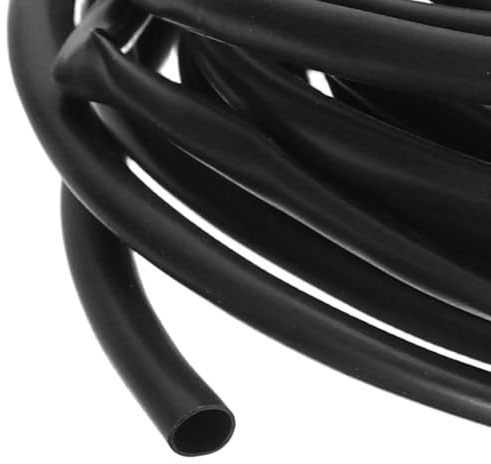 QUARKZMAN 10m Gaine PVC pour Câble, 2mm Tube PVC Noir Organisateur De Fils Enveloppe De Protection Gaine pour Câble