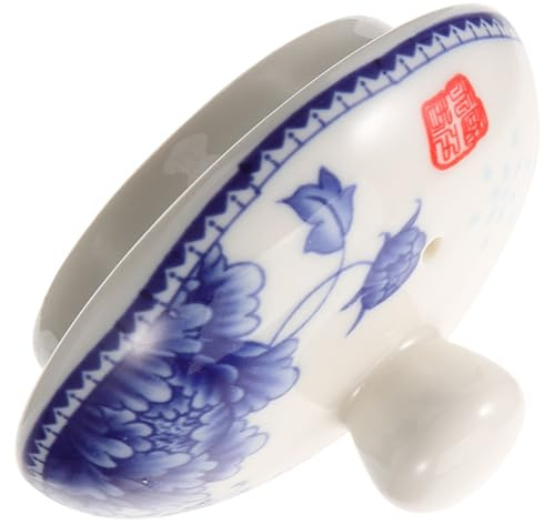 Coperchio in Ceramica per Teiera, Doppio Strato, Blu, Ricambio | Bordi Lisci, Ripara Parti Danneggiate, Migliora Comfort, Mantiene Tè Caldo, Aspetto Elegante