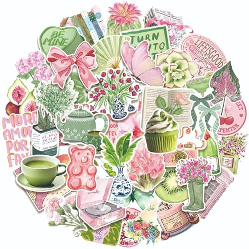 Vintage Sticker Set-100 Stück Aufkleber für Journaling Zubehör & Scrapbook (Modell 1)