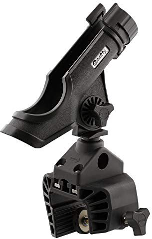 Scotty 0339-bk Powerlock Rutenhalter mit Klemmhalterung 0449 schwarz, Einheitsgröße