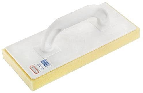 Frattazzo per Pulizia Piastrelle, Con Idrospugna Assorbente a Pori Larghi da 30 mm, Misura 140x310 mm, Manico Chiuso