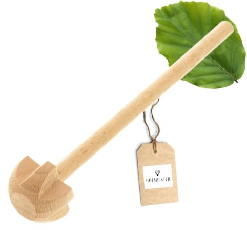 HOFMEISTER® Quirl aus Holz 16 cm, Handquirl für die Küche, Küchenzubehör, Küchenhelfer, aus heimischer Buche