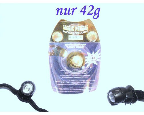 Micro Kopflampe nur 42g / MAGIC PRISMA von Balzer