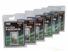 Barbless eyed coarse fishing hooks size 8,10,12,14,16,18 (14)