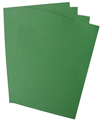 Pavo - Einbanddeckel-Lederoptik DIN A4, 250 g/m², 100-er Pack, Waldgrün