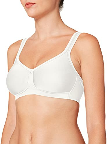 SUSA BH Damen ohne Bügel - Catania 7870 - 75A ivory - Spacer-BH mit Unterbrustband - Gemoldete Cups mit Stützblenden & verstellbaren Träger - Seamless - Bequemer T Shirt BH