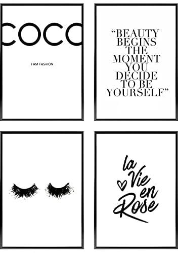 Heimlich – Poster-Set – 4 Stück A3 / 30 x 42 cm – Premium-Poster – ungerahmte Drucke – moderner Stil – Coco