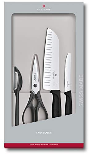 Victorinox SET DE COCINA, 4 PIEZAS NEGRO-NUEVO