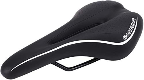 Fahrradsattel Gel Fahrrad Sattel Hohl Ergonomisch Fahrradsitz Bequemer Gelsattel MTB Rennrad Gefedert Tourensattel Rennradsättel für Rennräder, Mountainbike, Citybike und Faltrad Herren Damen