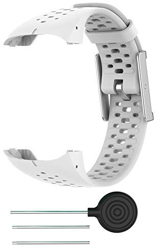 Ersatzarmband Kompatibel für Polar M400 / M430, weiches Silikon Armband mit Werkzeug, atmungsaktivem und bequemem Uhrenersatzband