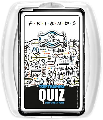 WINNING MOVES - QUIZ FRIENDS - 500 Questions - Format Voyage - Jeu de société - Jeux de cartes A partir de 8 ans- Version française