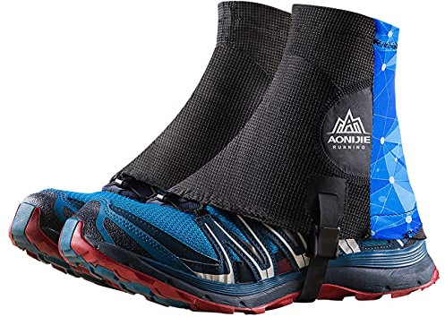SANIQUEEN.G Damen und Herren Reflektierende Gamaschen UV-Schutz Trail Low Gaiters for Running Hiking (Blau)