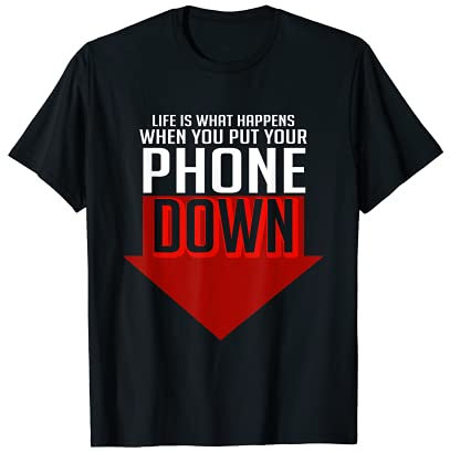 Adicto del teléfono celular de la vida Camiseta