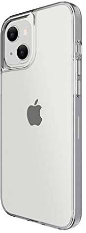 SKECH Crystal Case Compatible with Apple iPhone 13 Protective Case [Transparent TPU Case, Wireless Charging (Qi) Compatible, Scratch-Resistant UV Coating, Raised Edge] Transparent