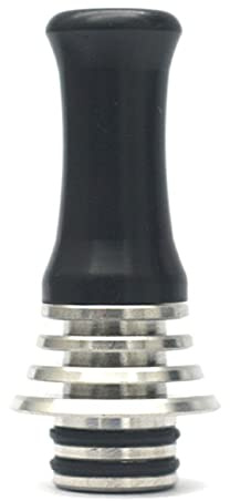 CREPUSCOLO Drip Tip, Rostfreier Stahl 510 Drip Tip Mundstück für RDA RTA E Zigarette Verdamper, Ohne Nikotin(Silber)