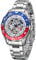TSAR BOMBA Luxus Herren Hybrid Power GMT Uhr - 200M Wasserdicht Automatik Herrenuhr - Japanisches Uhrwerk Saphirglas - Drehbare Lünette Leuchtend Kalender Elegantes Geschenk für Männer