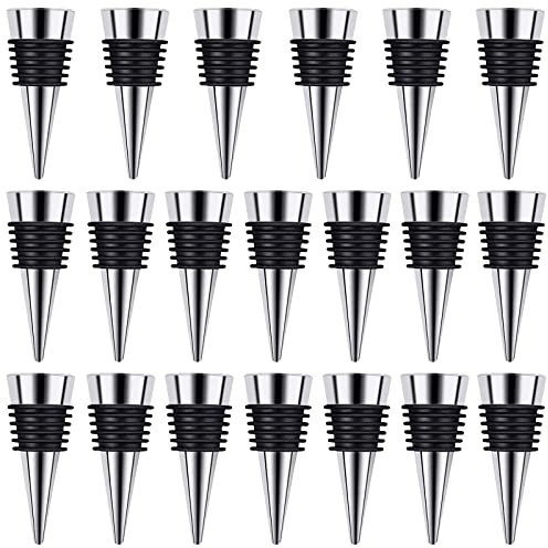 Wine Stopper, Reusable Decorative Bottle Stoppers for Kitchen, Bar, Gifts, Holiday Party, Wedding (20 Pack)