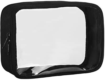 Moyad Borsa da Toilette Viaggio - Borsa Cosmetica da Donna per Trucco - Impermeabile Borsa WC Portatile - Porta Trucchi Organizer 19 x 13.5 x 5 cm,Nero