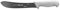 Starrett Professional Stainless Steel Chefs Steak Knives Narrow Curved Profile - 8-inch (200mm) - White Handle